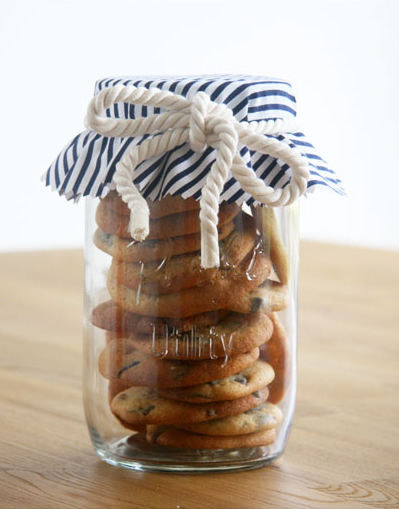 Linda embalagem para presentear as visitas (se os biscoitos forem feitos por você, melhor ainda!)