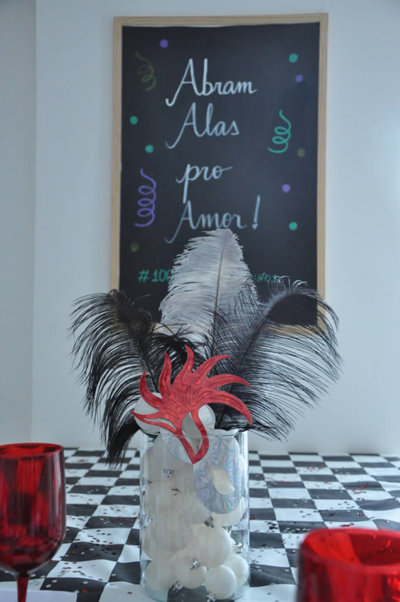 Quadro e arranjo de mesa