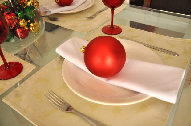 Detalhe dos lugares dos convidados