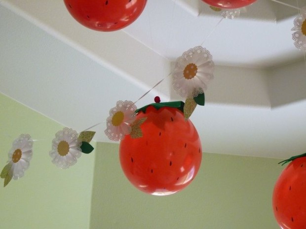 Balões de morango