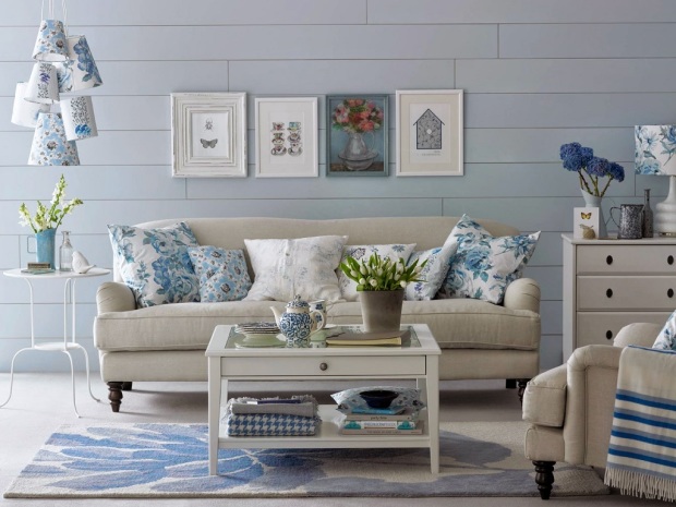 O azul super combina com tons terrosos e beges