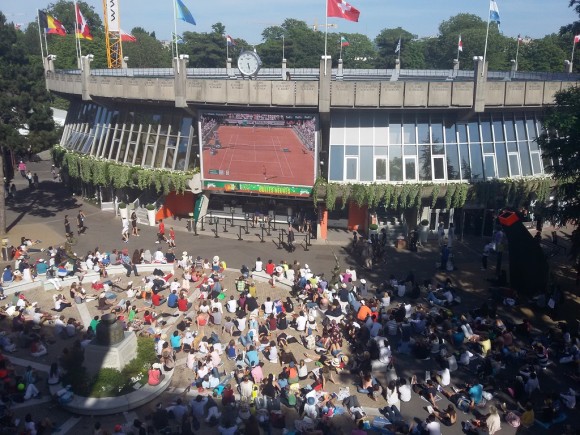 Estava lotado lá embaixo