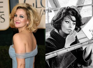Drew Barrymore x Sophia Loren